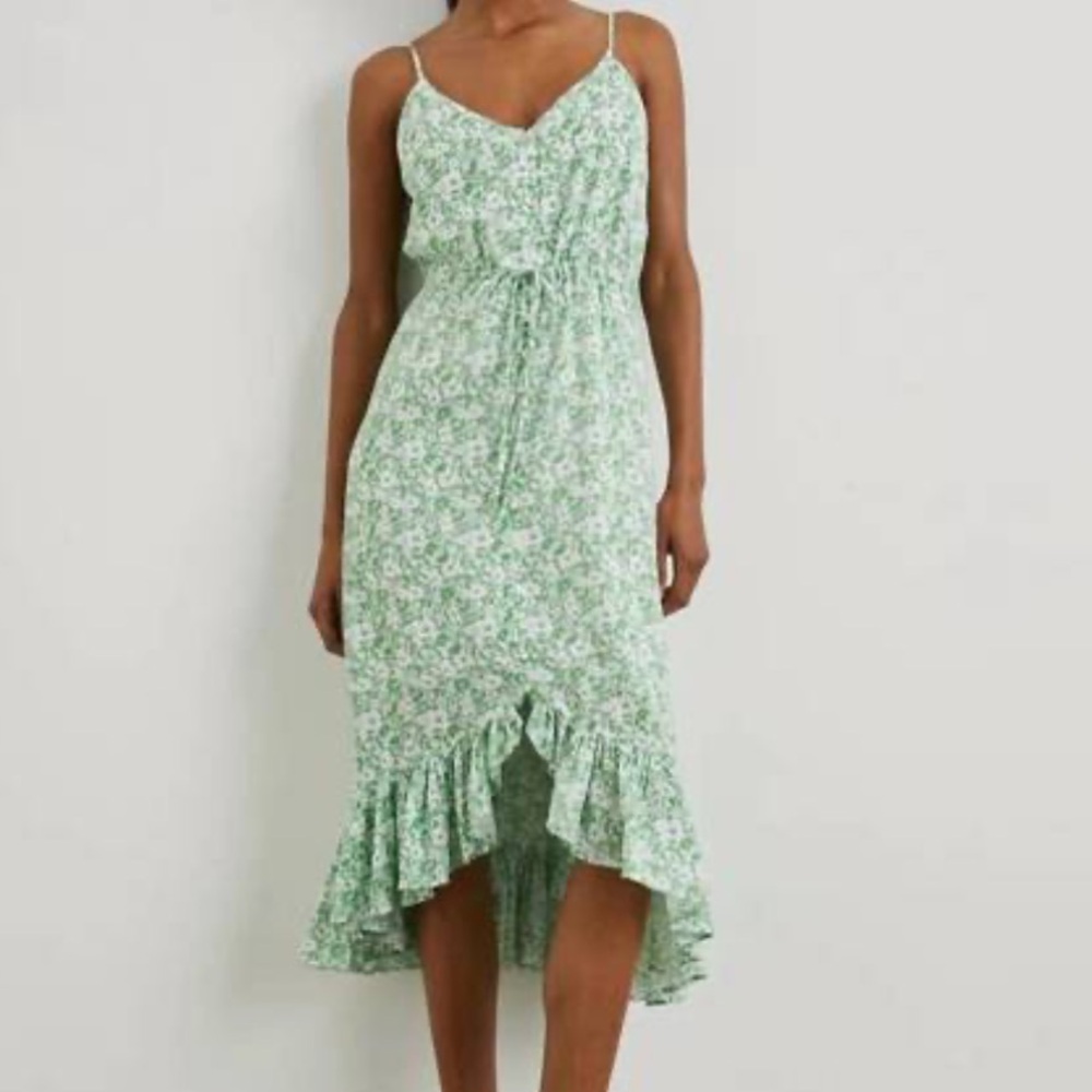 Rails Frida Green Floral Sundress NWT
